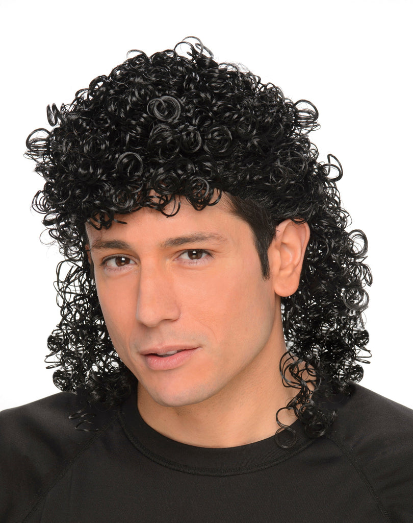 Black Curly Mullet Karnival