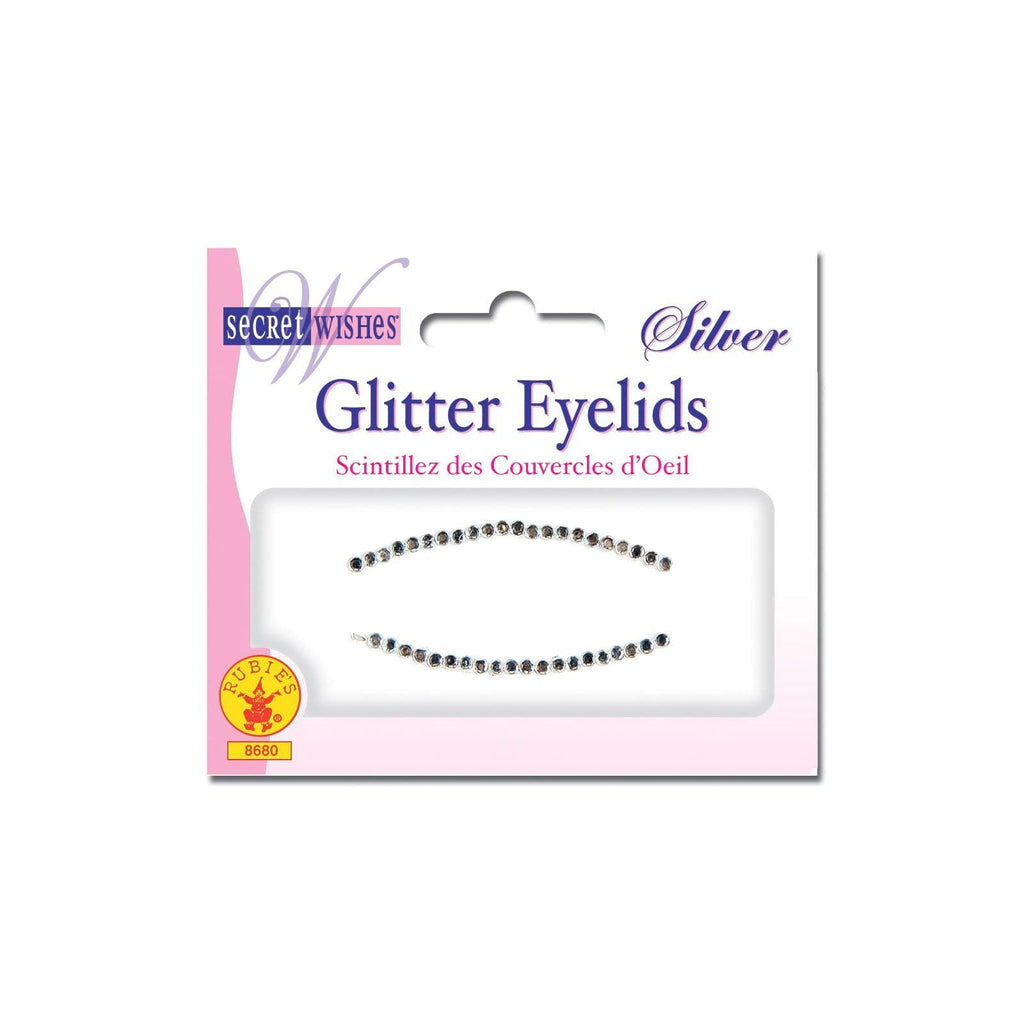 Silver Glitter Eye Sticker - Adult Rubies