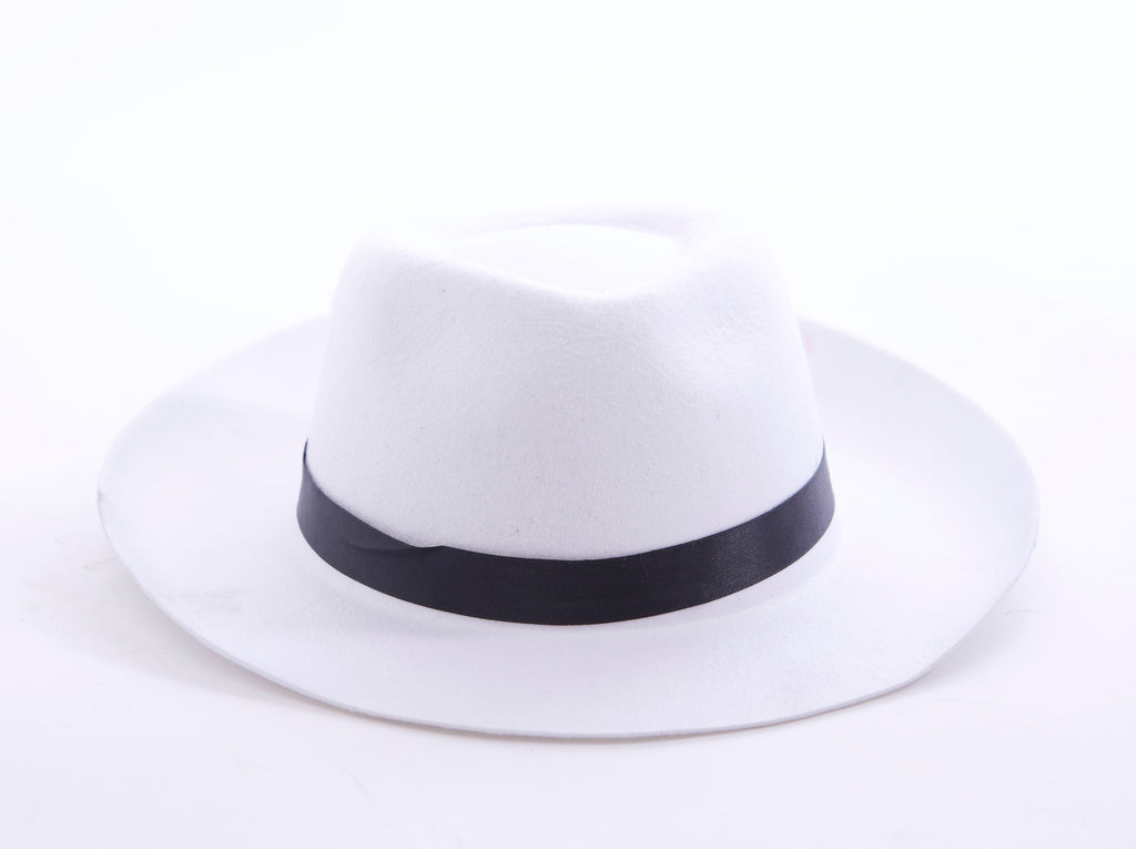 Deluxe White Fedora Karnival