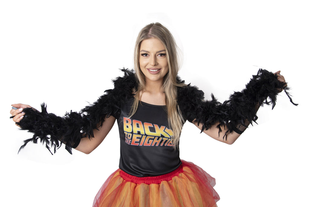 Feather Boa - Black Karnival