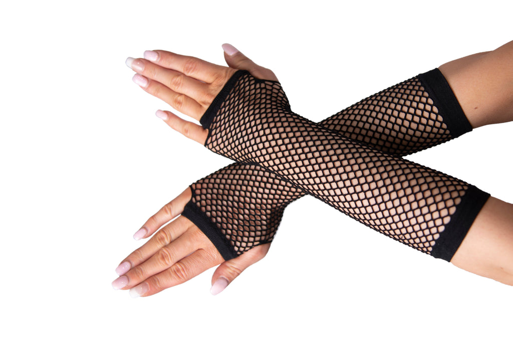 Long Fishnet Gloves - Back Karnival