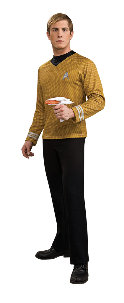 Captain Kirk Star Trek Deluxe Gold Shirt, Adult