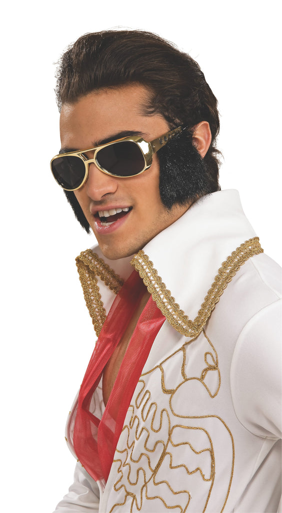 Elvis Glasses With Attached Sideburns - Adult Rubies