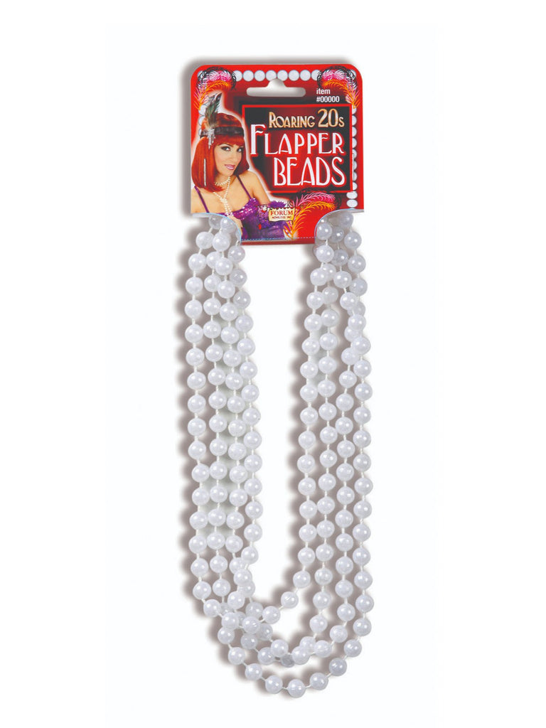 Flapper Roaring 20'S Pearl Beads 72" Rubies
