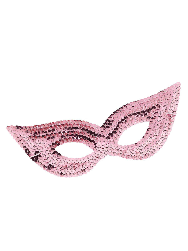 Sequin Eye Mask - Pink Rubies