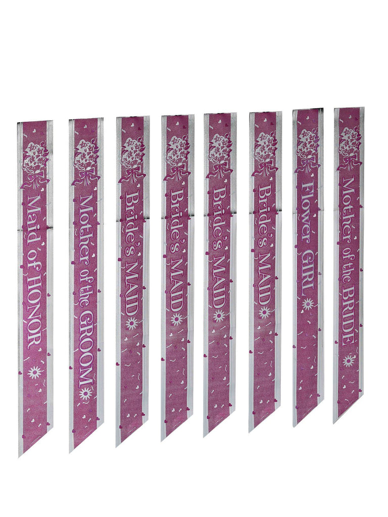 Bridal Party Sash Set - 8 Per Pack Rubies