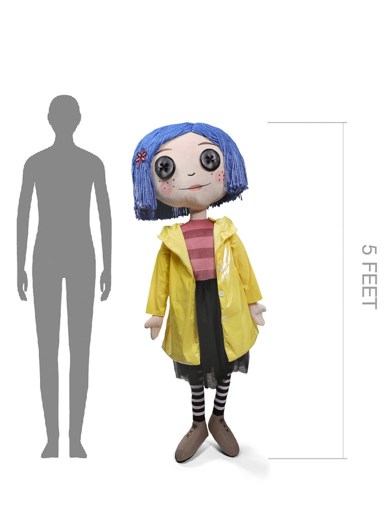 Coraline Button Eyes (Stand) 5Ft Life Size Plush Rubies