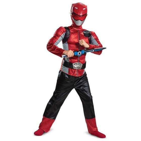 Red Ranger Beast Morpher Classic Muscle Costume - Party Australia