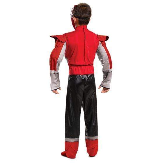 Red Ranger Power Up Mode Classic Muscle Costume - Party Australia