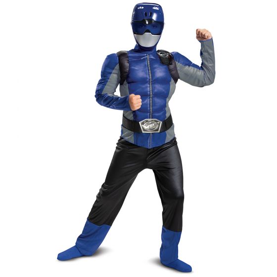 Blue Ranger Beast Morpher Classic Muscle Costume Disguise