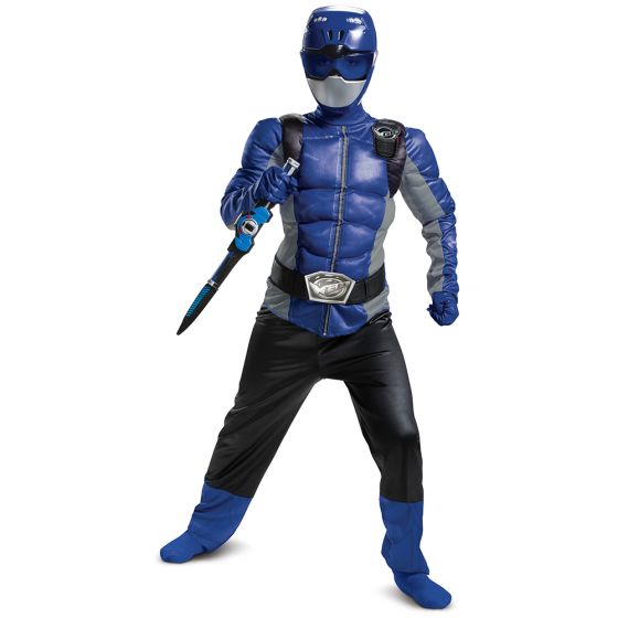 Blue Ranger Beast Morpher Classic Muscle Costume Disguise