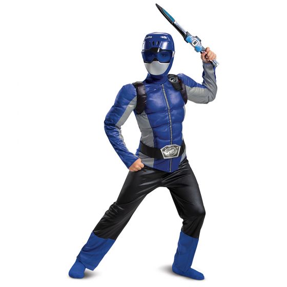 Blue Ranger Beast Morpher Classic Muscle Costume Disguise