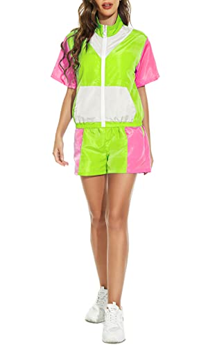 Women Retro 80's 2 Piece Track Suit Costumes Online Australia