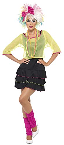 Women's 80's Pop Tart Costume, Top, Dress and Headband, Back to The 80's, Serious Fun, Size 10-12, 38823 Yellow/Black Costumes Online Australia