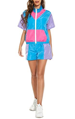 Women Retro 80's 2 Piece Track Suit Costumes Online Australia