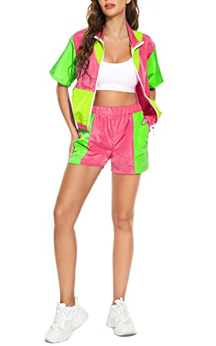 Women Retro 80's 2 Piece Track Suit Costumes Online Australia