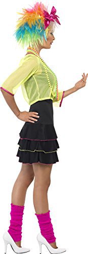 Women's 80's Pop Tart Costume, Top, Dress and Headband, Back to The 80's, Serious Fun, Size 10-12, 38823 Yellow/Black Costumes Online Australia