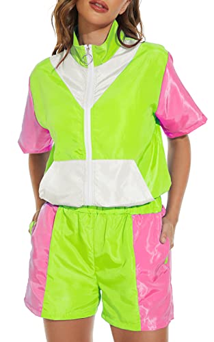 Women Retro 80's 2 Piece Track Suit Costumes Online Australia