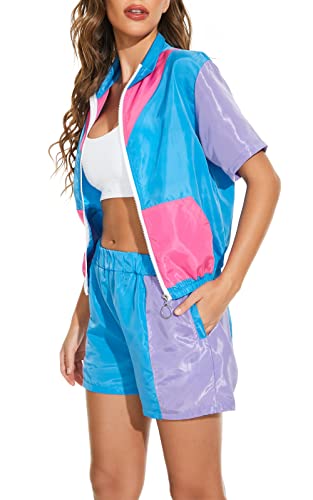 Women Retro 80's 2 Piece Track Suit Costumes Online Australia