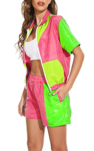Women Retro 80's 2 Piece Track Suit Costumes Online Australia