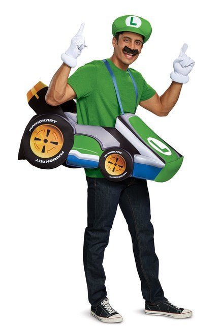 Luigi Kart Adult Costume - Costume Market