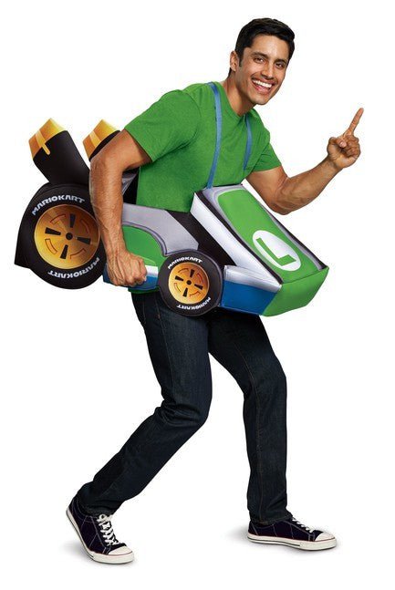Luigi Kart Adult Costume - Costume Market