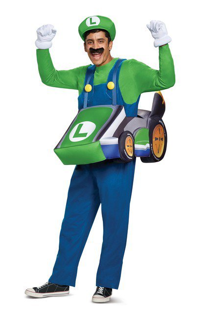 Luigi Kart Adult Costume - Costume Market