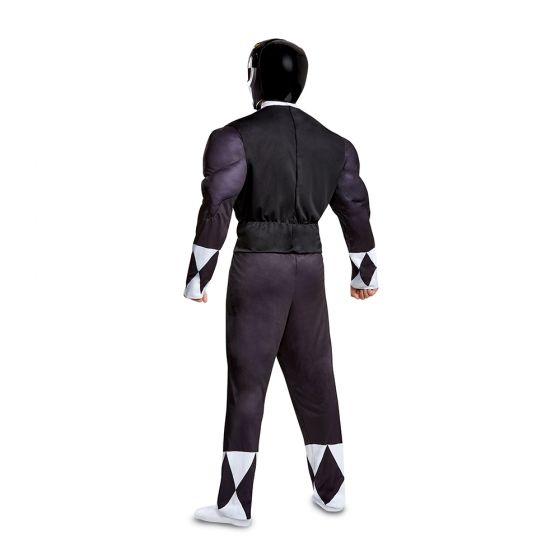 Black Ranger Classic Muscle Adult Costume Disguise