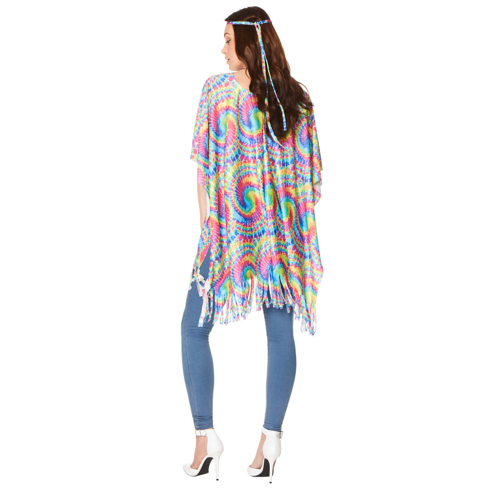 70's Tie Dye Poncho Karnival
