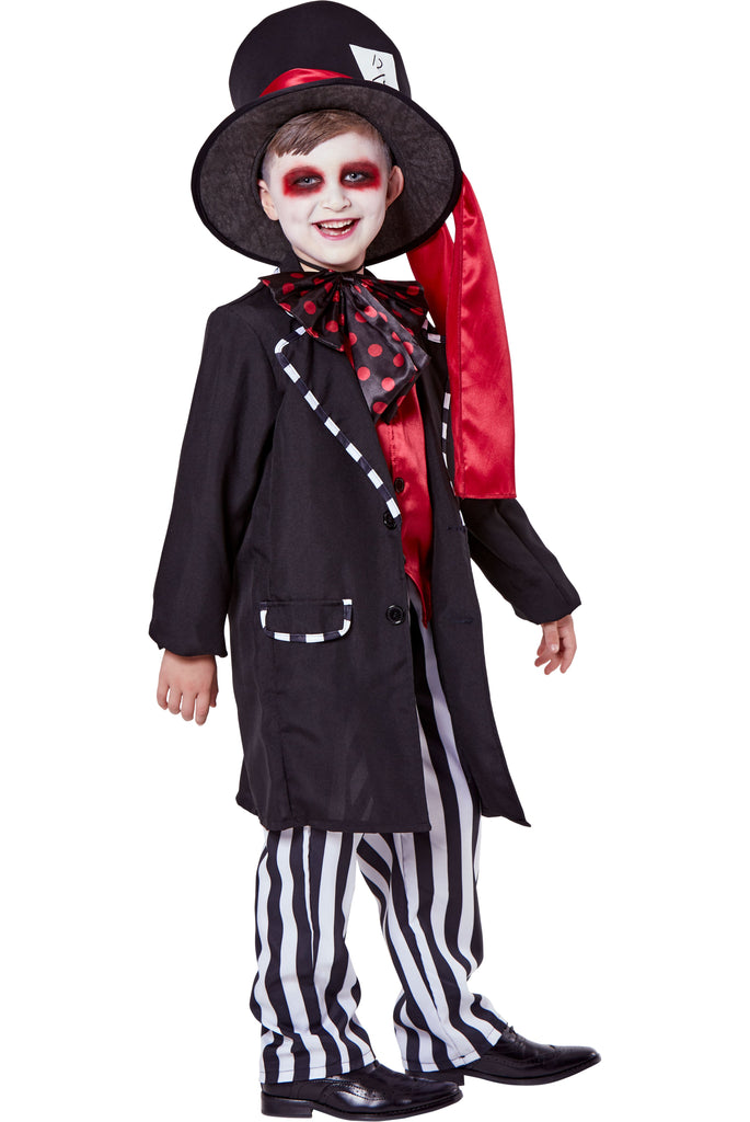 Black Hatter Boys Costumes Karnival
