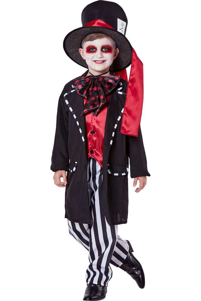 Black Hatter Boys Costumes Karnival