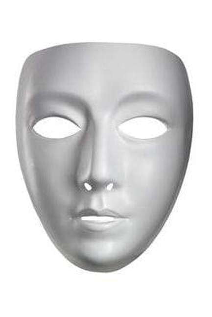 Blank Female Adult Mask - Party Australia