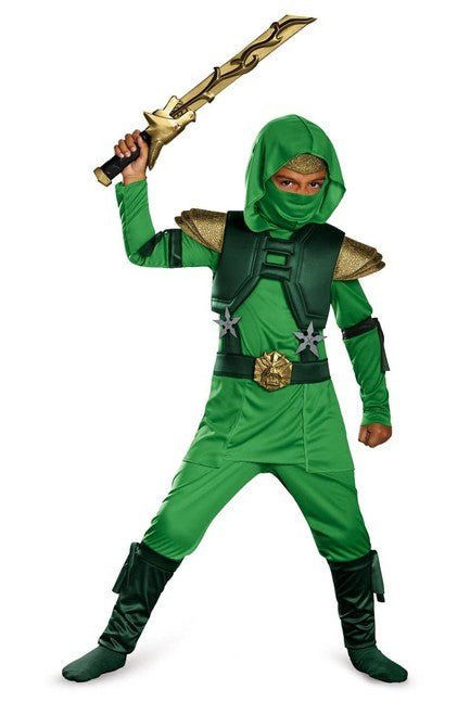 Green Master Ninja Deluxe Costume - Party Australia
