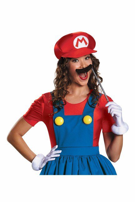 Mario Skirt Version Adult Costume - Party Australia