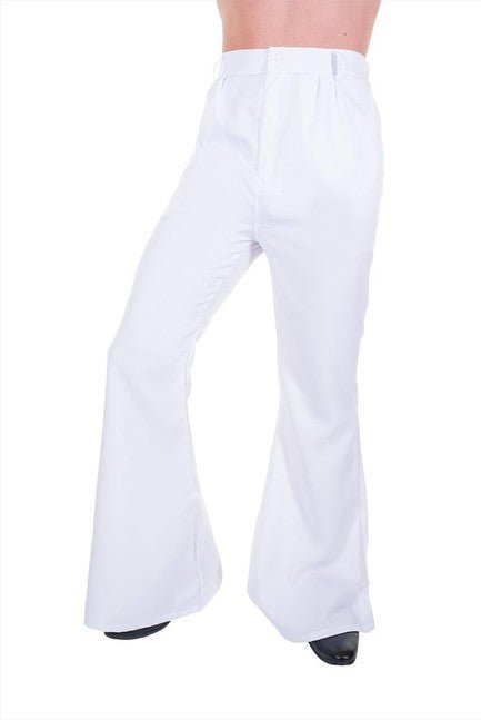 Mens White Flares - Party Australia