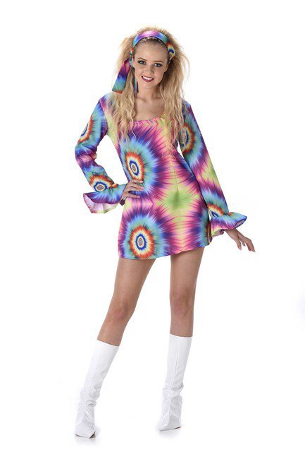 Neon Tye Dye Dress - Party Australia