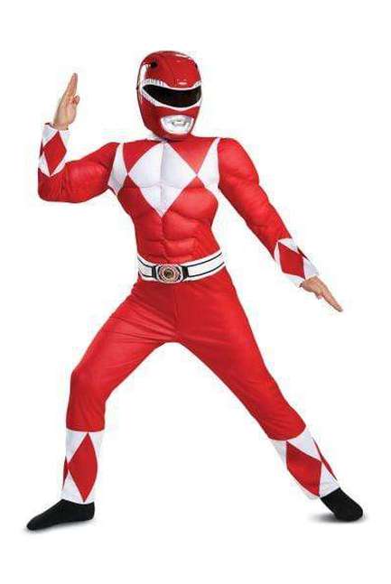 Red Ranger Classic Muscle Costume - Party Australia